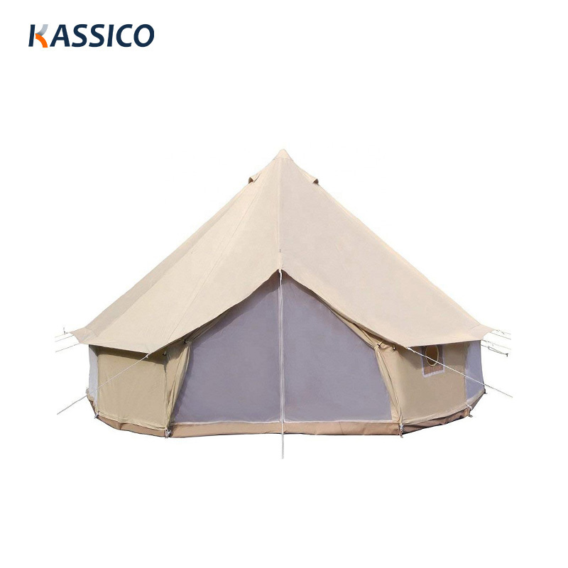 3M/4M/5M/6M Canvas Bell Tent For Glamping & Camping