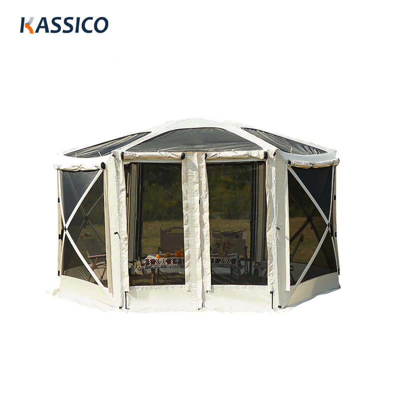 Pop up Mesh Screen Mosquito Tent With 5-Sided Hub Gazebo