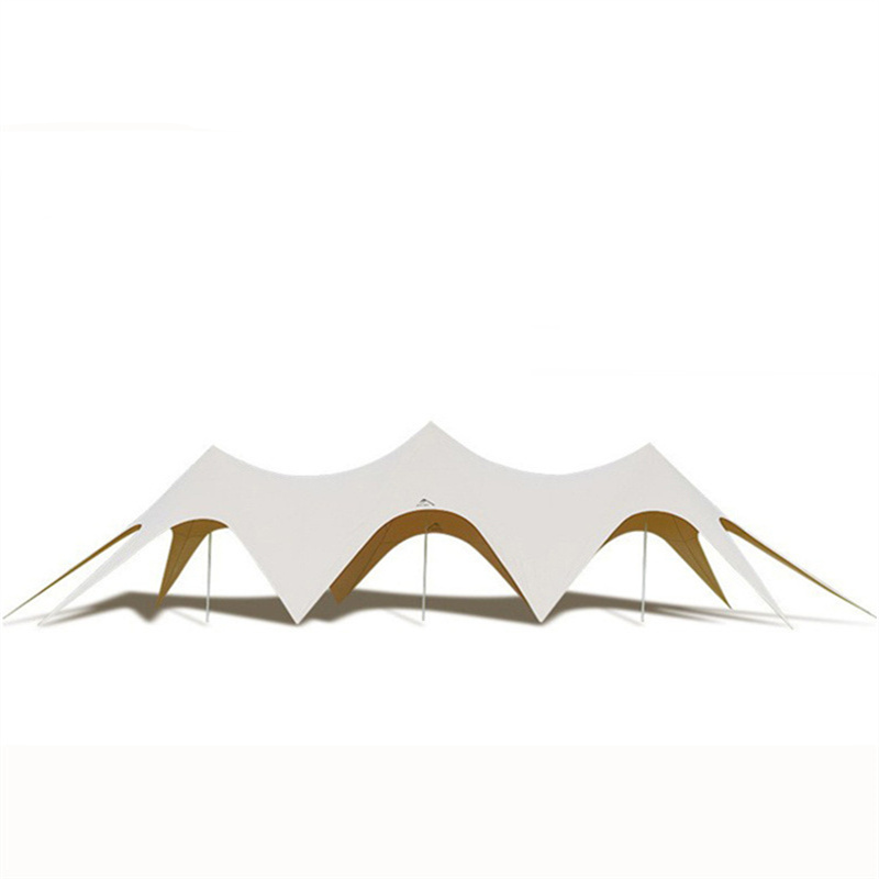 176㎡ 3 Peaks Campsite Star Shade Tents For Party Wedding Events