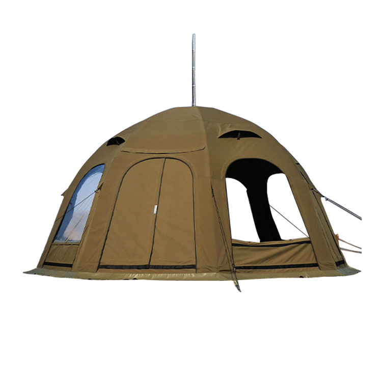 5M Air Blow Up Camping Tent - 4 Doors 4 Windows